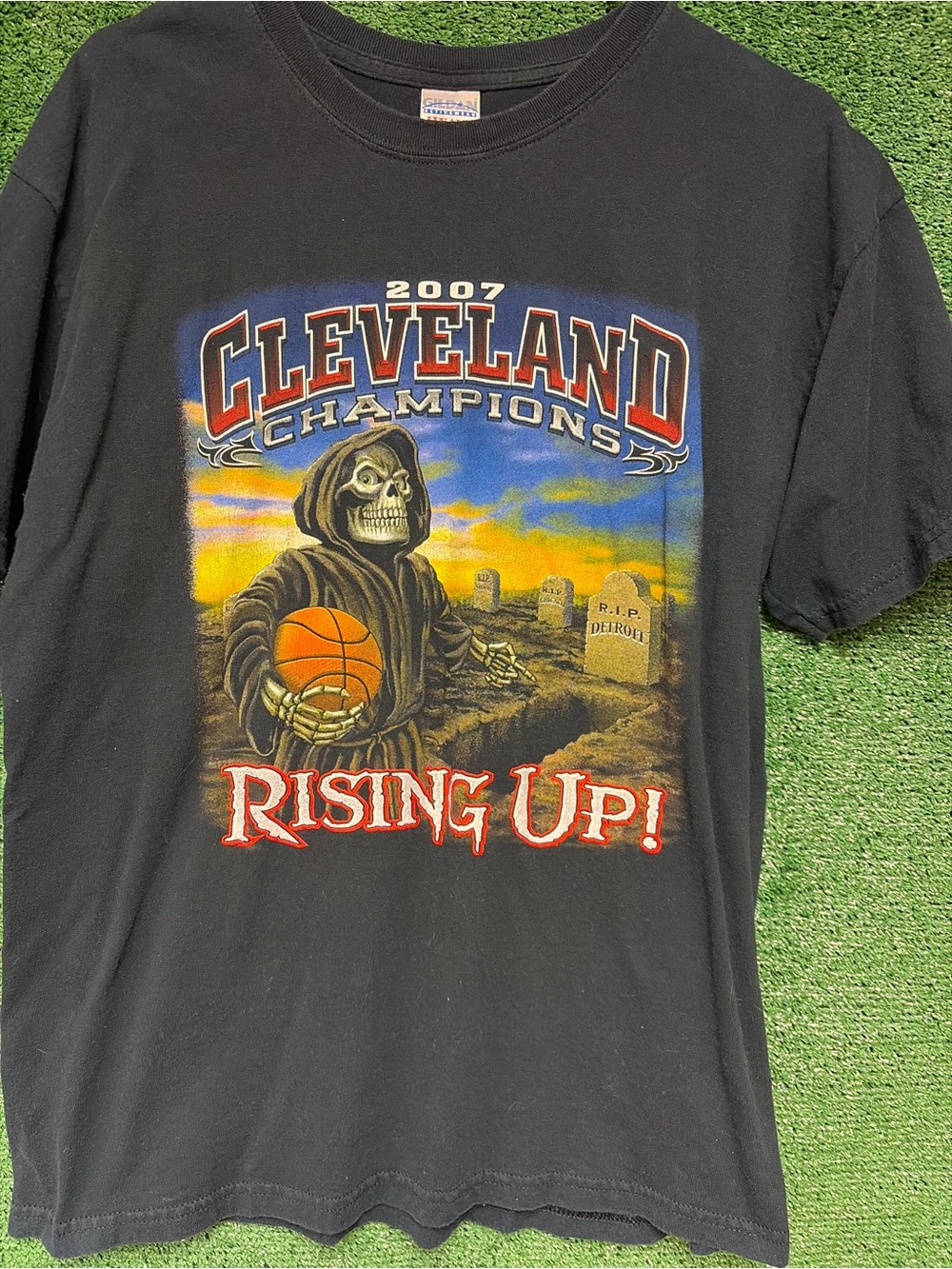 Cleveland Cavaliers CAVS Vintage 2007 Champions Shirt L Lebron James NBA Ohio